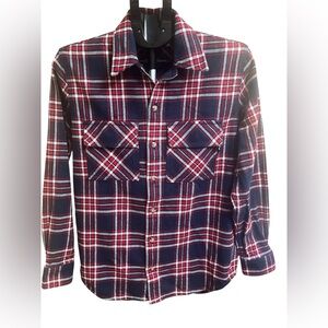 TNA Plaid Oversized Button-Up shirt